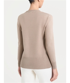 Ragno DN53M9 - Maglia collo cratere in tessuto Super-Soft misto Viscosa. Colore: Cammello 100