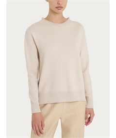 Ragno DN53M9 - Maglia collo cratere in tessuto Super-Soft misto Viscosa. Colore: Champignon 786