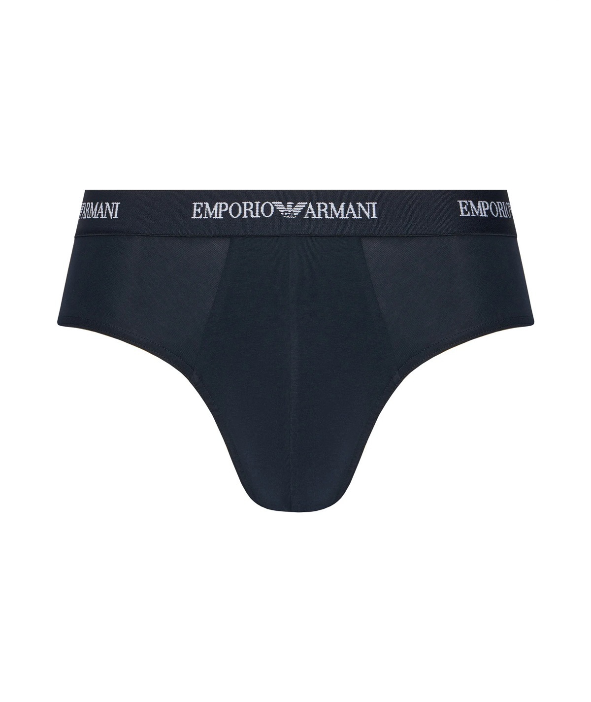 EM000258AF14132 Set di 3 Boxer Emporio Armani in cotone elasticizzato. Colore: Bleu