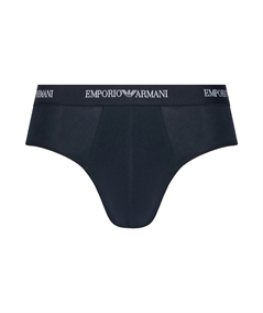 EM000258AF14132 Set di 3 Boxer Emporio Armani in cotone elasticizzato. Colore: Bleu