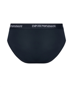 EM000258AF14132 Set di 3 Boxer Emporio Armani in cotone elasticizzato. Colore: Bleu
