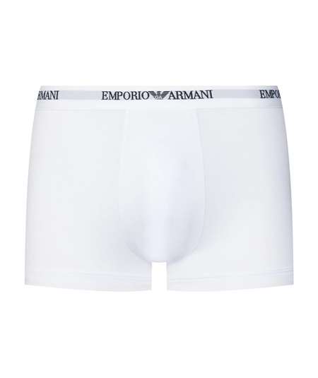 EM000259AF14132 Set di 3 Boxer Emporio Armani in cotone elasticizzato. Colore Bianco M0066