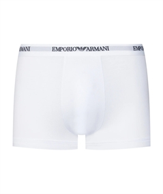 EM000259AF14132 Set di 3 Boxer Emporio Armani in cotone elasticizzato. Colore Bianco M0066