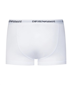 EM000259AF14132 Set di 3 Boxer Emporio Armani in cotone elasticizzato. Colore Bianco M0066