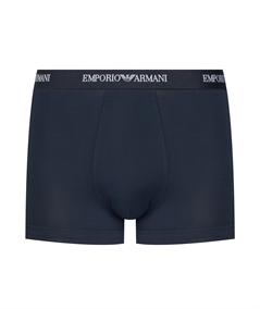 EM000259AF14132 Set di 3 Boxer Emporio Armani in cotone elasticizzato. Colore Bleu: MB139