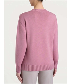 Ragno DR10M9 - Maglia girocollo leggera in puro lana Merino Soft Colore: Lilas (Rosa Antico) C09
