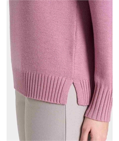 Ragno DR10M9 - Maglia girocollo leggera in puro lana Merino Soft Colore: Lilas (Rosa Antico) C09