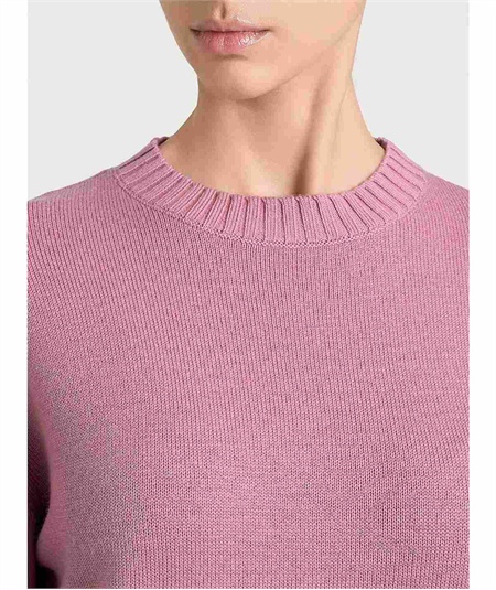 Ragno DR10M9 - Maglia girocollo leggera in puro lana Merino Soft Colore: Lilas (Rosa Antico) C09
