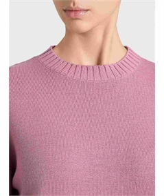 Ragno DR10M9 - Maglia girocollo leggera in puro lana Merino Soft Colore: Lilas (Rosa Antico) C09
