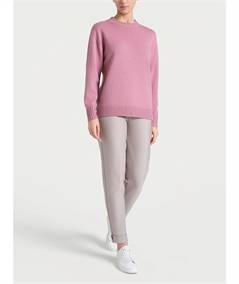 Ragno DR10M9 - Maglia girocollo leggera in puro lana Merino Soft Colore: Lilas (Rosa Antico) C09