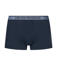 EM000370AF10779 Set di 3 Boxer Emporio Armani in cotone elasticizzato. Colore: Fantasia Bleu MB089