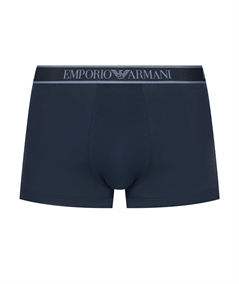 EM000370AF10779 Set di 3 Boxer Emporio Armani in cotone elasticizzato. Colore: Fantasia Bleu MB089