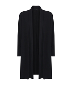 Ragno D424X4 - Cardigan aperto in jersey di viscosa crêpe. Colore: Nero 020