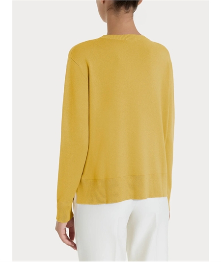 Ragno DR07T9 - Maglia girocollo in tessuto misto Viscosa. Colore: Oil Yellow B96