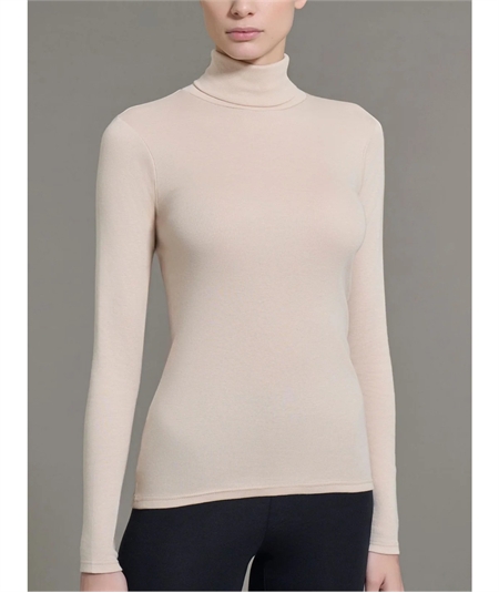 Ragno D274AK -  Maglia sottogiacca collo dolcevita in caldo cotone Biologico. Colore: Corda