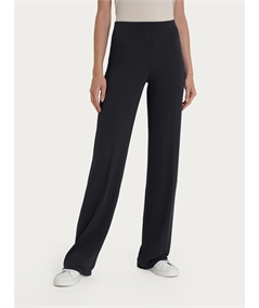 Ragno D987PE - Pantalone in Viscosa crêpe a gamba dritta. Colore: Nero 020