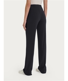 Ragno D987PE - Pantalone in Viscosa crêpe a gamba dritta. Colore: Nero 020