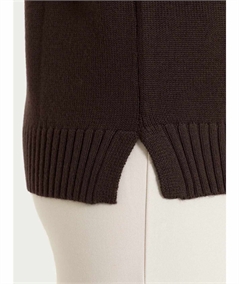 Ragno DR10M9 - Maglia girocollo leggera in puro lana Merino Soft Colore: Chocolate A75