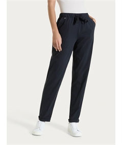 Ragno DH15PU - Pantalone Jogger con couliise in mussola di cotone. Colore Nero 020