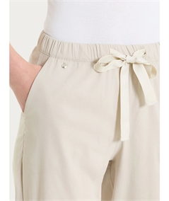 Ragno DH15PU - Pantalone Jogger con couliise in mussola di cotone. Colore: Champiognon 786