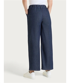 Ragno DS88P4 - Jeans Cropped ampio con tasche e vita piatta in Light Denim. Colore: Indigo 716