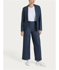 Ragno DS88P4 - Jeans Cropped ampio con tasche e vita piatta in Light Denim. Colore: Indigo 716