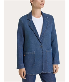 Ragno DN18GA Blazer over destrutturato in Light Denim- Jeans. Colore: Jeans 007