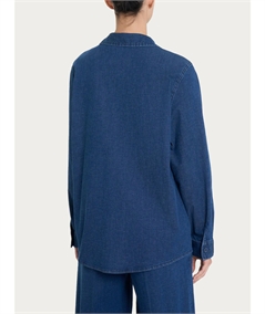 Ragno DM67SC - Giacca camicia in Super Light Denim (Jeans). Colore: Indigo 716