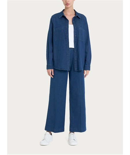 Ragno DM67SC - Giacca camicia in Super Light Denim (Jeans). Colore: Indigo 716