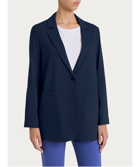 Ragno DH15GA - Blazer leggero destrutturato in Cotone Super Fresh. Colore: Bleu 078