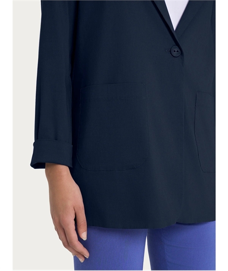 Ragno DH15GA - Blazer leggero destrutturato in Cotone Super Fresh. Colore: Bleu 078