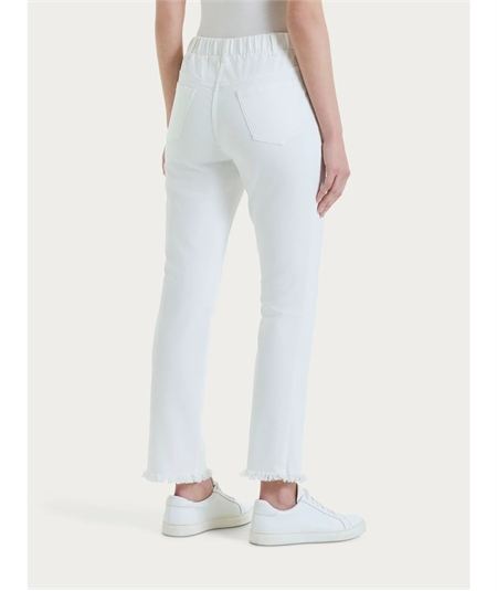 Ragno DQ11PP - Jeans sfrangiato a gamba dritta con tasche in Light denim. Colore: 010