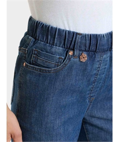 Ragno DQ11PP - Jeans sfrangiato a gamba dritta con tasche in Light denim. Colore: Jeans 007