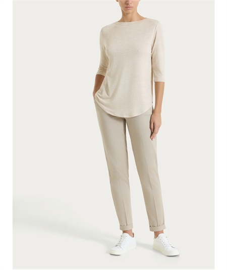 Ragno DS95TB - Maglietta scollo barca manica 3/4 in jersey di viscosa a fantasia. Colore: Fant.Champignon 786F