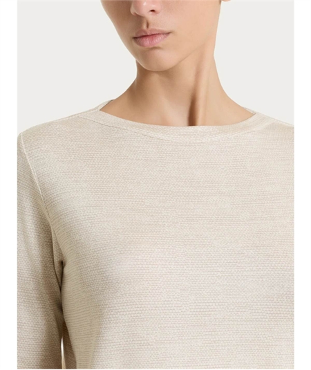 Ragno DS95TB - Maglietta scollo barca manica 3/4 in jersey di viscosa a fantasia. Colore: Fant.Champignon 786F