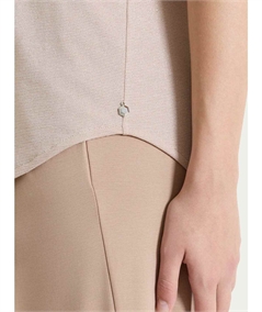 Ragno DS38T7 - Maglietta girocollo con manica corta kimono in Summer Light. Colore: Fant. Aldmond Peach D33F