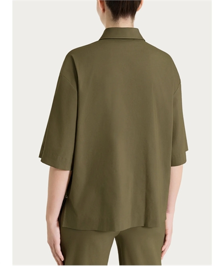 Ragno DH15S - Camicia manica corta e tasche sul petto in cotone Super Fresh Colore: Dark Olive B09