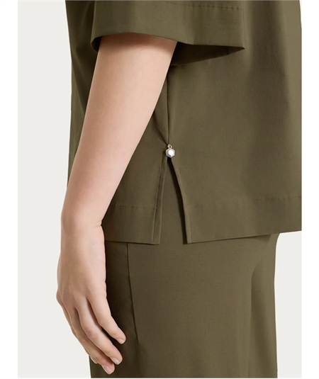 Ragno DH15S - Camicia manica corta e tasche sul petto in cotone Super Fresh Colore: Dark Olive B09