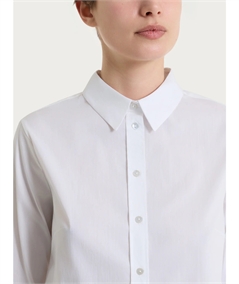 Ragno DS52SW Camicia con manica 3/4 apertura frontale in Poplin di cotone. Colore: Blianco 010