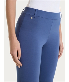 Ragno D293PW - Pantalone Straight-leg dritto con risvolto. Colore: Oceana C70