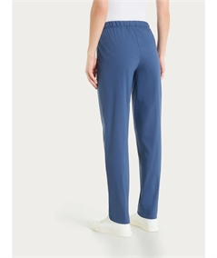 Ragno DH15PU - Pantalone Jogger con couliise in mussola di cotone. Colore: Oceana C70