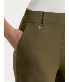 Ragno DP23P4 - Pantalone ampio con tasche in tessuto Super Fresh. Colore: Dark Olive B09