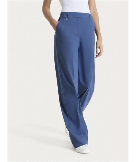 Ragno DP23P4 - Pantalone ampio con tasche in tessuto Super Fresh. Colore: Oceana C70