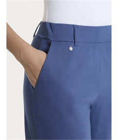Ragno DP23P4 - Pantalone ampio con tasche in tessuto Super Fresh. Colore: Oceana C70