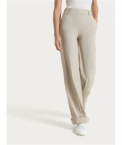 Ragno DP23P4 - Pantalone ampio con tasche in tessuto Super Fresh. Colore: Crockery C84