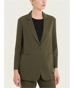 Ragno DH15GA - Blazer leggero destrutturato in Cotone Super Fresh. Colore: Dark Olive B09