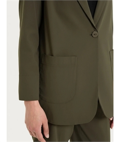 Ragno DH15GA - Blazer leggero destrutturato in Cotone Super Fresh. Colore: Dark Olive B09