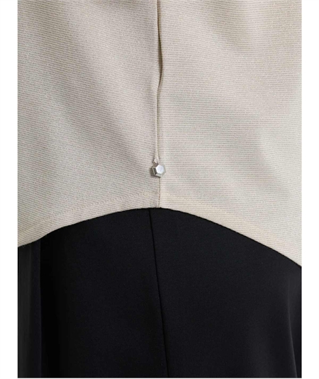 Ragno DS38T7 - Maglietta girocollo con manica corta kimono in Summer Light. Colore: Fant. Champignon D34F