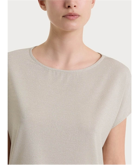 Ragno DS38T7 - Maglietta girocollo con manica corta kimono in Summer Light. Colore: Fant. Champignon D34F