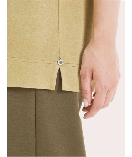 Ragno DN12TW - Maglietta collo barca con manica 3/4 in Viscosa. Colore: Khaki C74